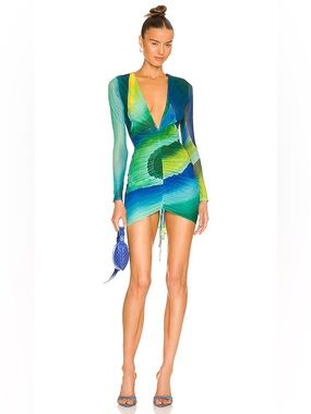 X Revolve Farai London Indah Dress in Emerald Green size SMALL